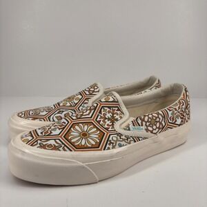 Kith x Vans Slip-On Moroccan Tile Orange Men's 8‎ / Women's 9.5  Sneakers Shoes